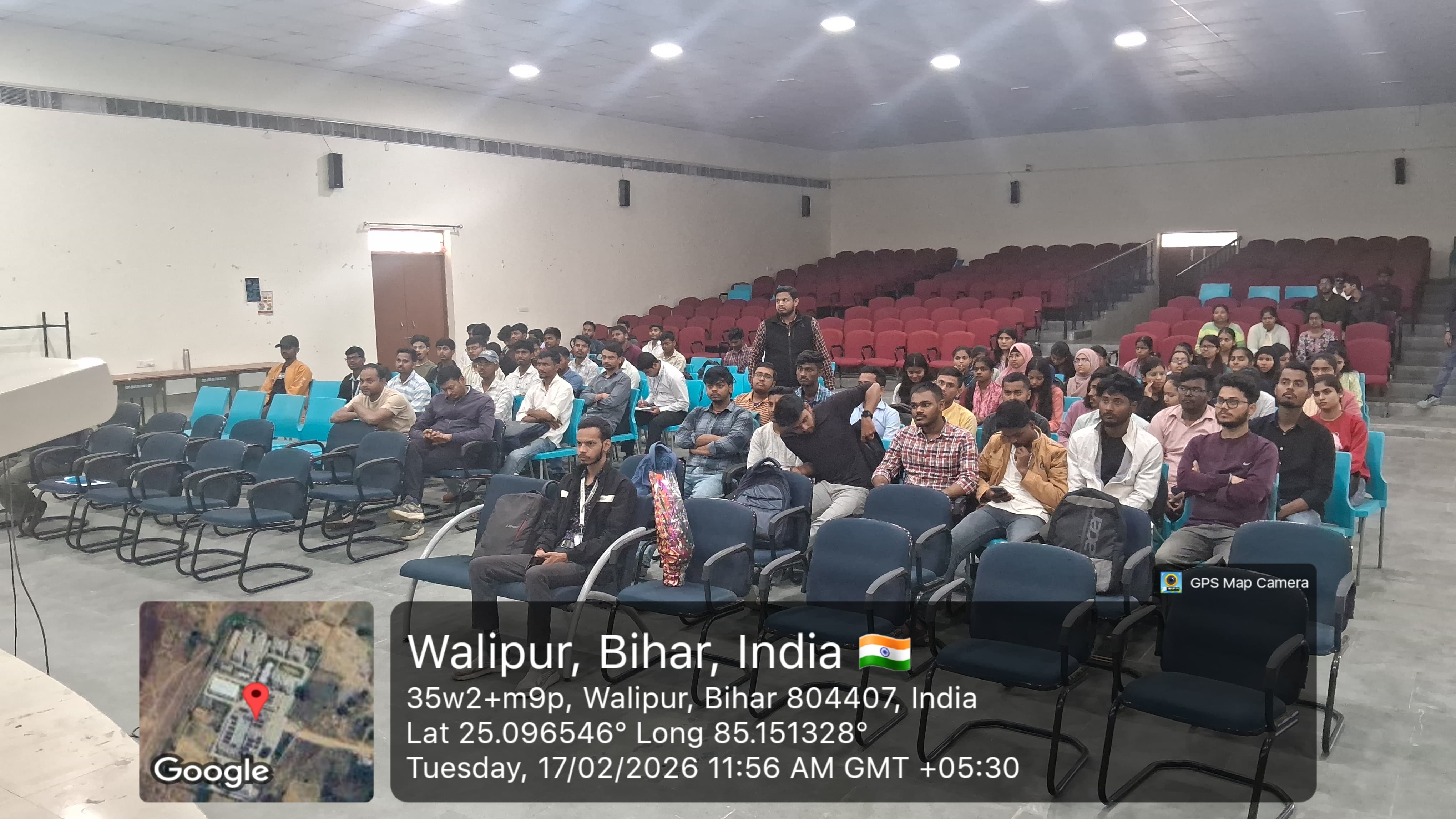Drone seminar at GEC Jehanabad - Students participating